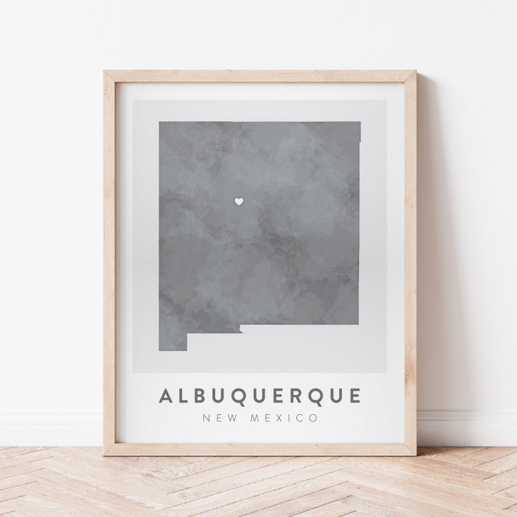 Albuquerque, New Mexico Map | Backstory Map Co.