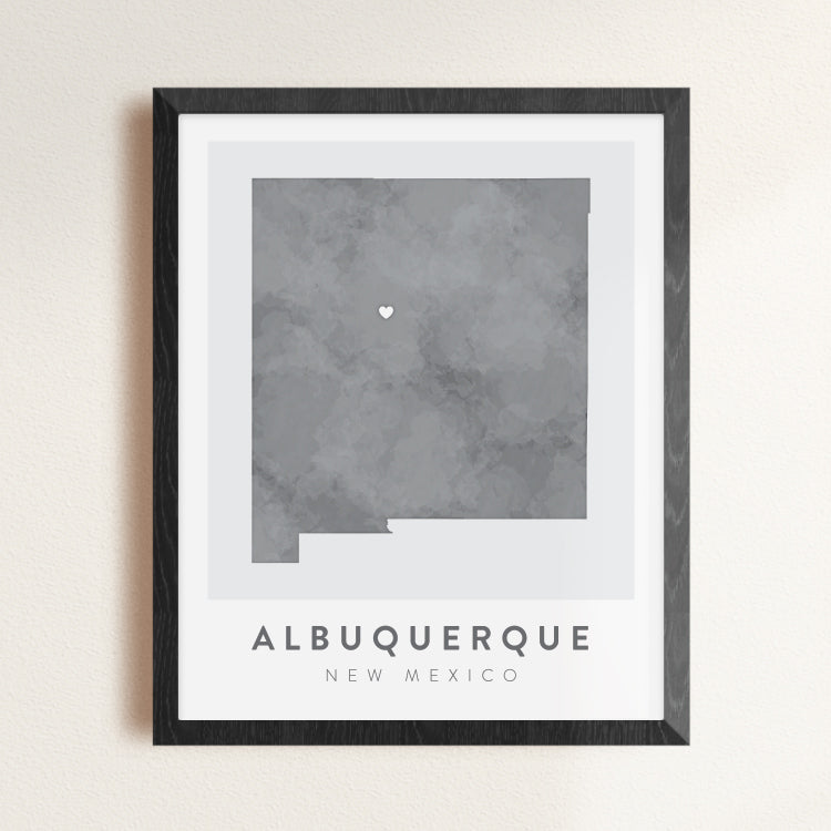 Albuquerque, New Mexico Map | Backstory Map Co.