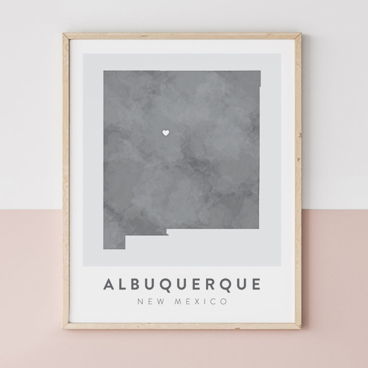 Albuquerque, New Mexico Map | Backstory Map Co.