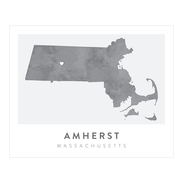 Amherst, Massachusetts Map | Backstory Map Co.
