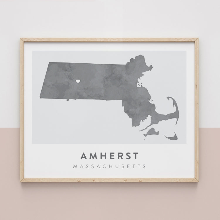 Amherst, Massachusetts Map | Backstory Map Co.