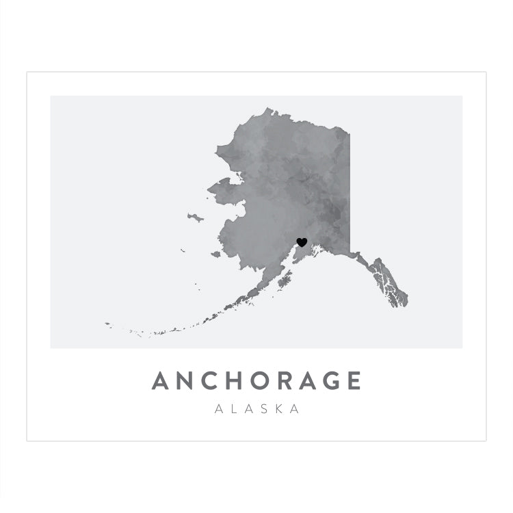 Anchorage, Alaska Map | Backstory Map Co.