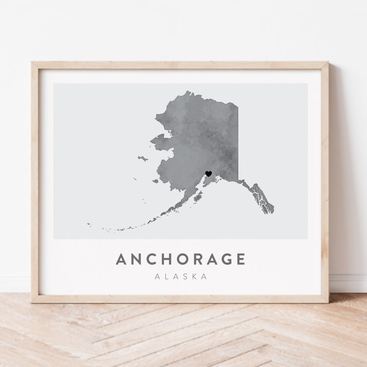 Anchorage, Alaska Map | Backstory Map Co.