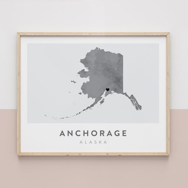 Anchorage, Alaska Map | Backstory Map Co.