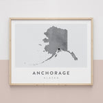 Load image into Gallery viewer, Anchorage, Alaska Map | Backstory Map Co.
