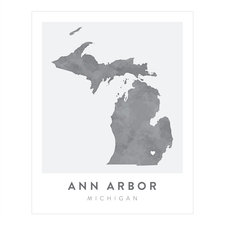 Ann Arbor, Michigan Map | Backstory Map Co.