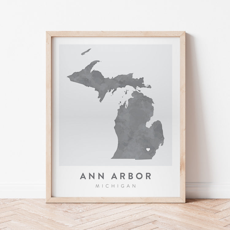 Ann Arbor, Michigan Map | Backstory Map Co.