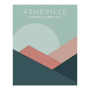 Asheville Minimalist Art | Backstory Map Co.