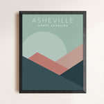 Load image into Gallery viewer, Asheville Minimalist Art | Backstory Map Co.
