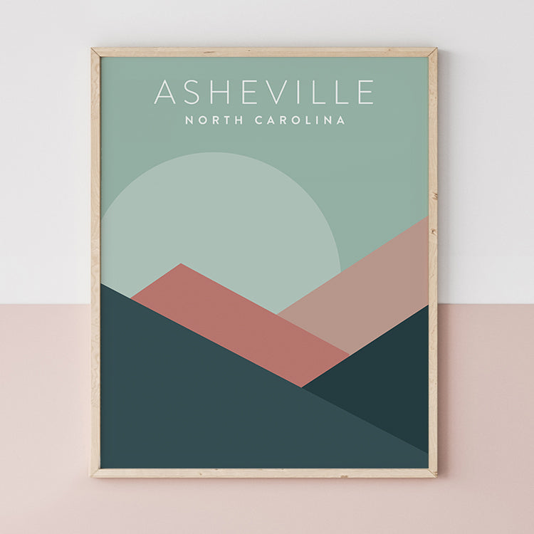Asheville Minimalist Art | Backstory Map Co.