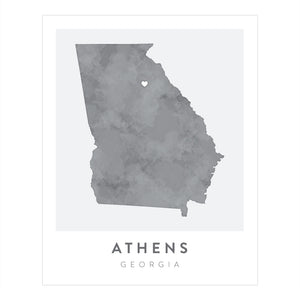 Athens, Georgia Map | Backstory Map Co.