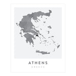 Load image into Gallery viewer, Athens, Greece Map | Backstory Map Co.
