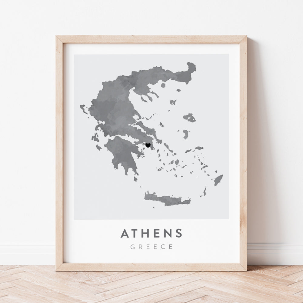 Athens State Map Athens, Greece Map | Backstory Map Co.