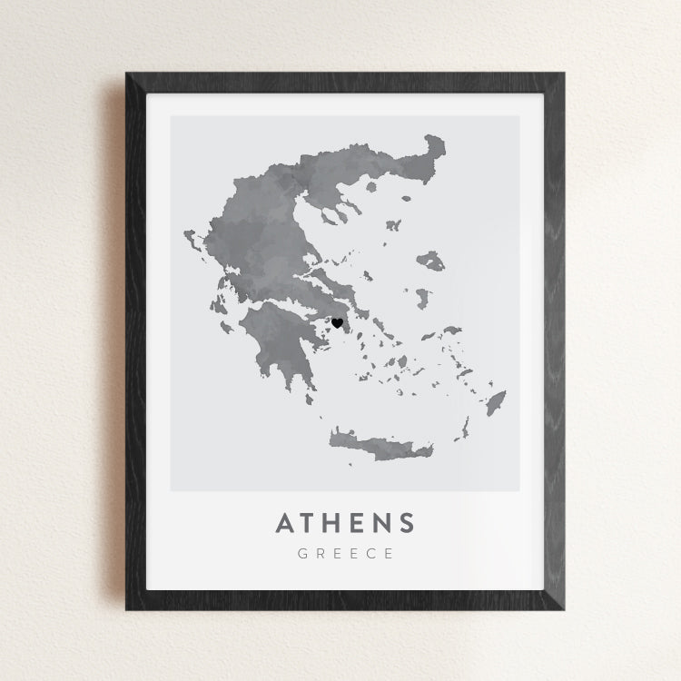 Athens, Greece Map | Backstory Map Co.