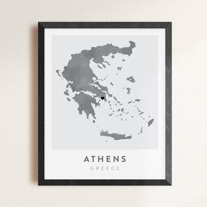 Athens, Greece Map | Backstory Map Co.