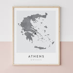 Load image into Gallery viewer, Athens, Greece Map | Backstory Map Co.
