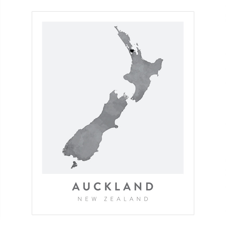 Auckland, New Zealand Map | Backstory Map Co.