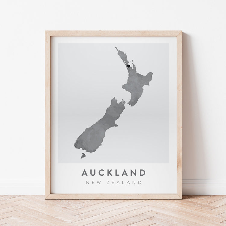 Auckland, New Zealand Map | Backstory Map Co.