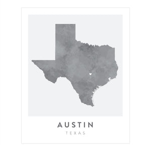 Austin, Texas Map | Backstory Map Co.