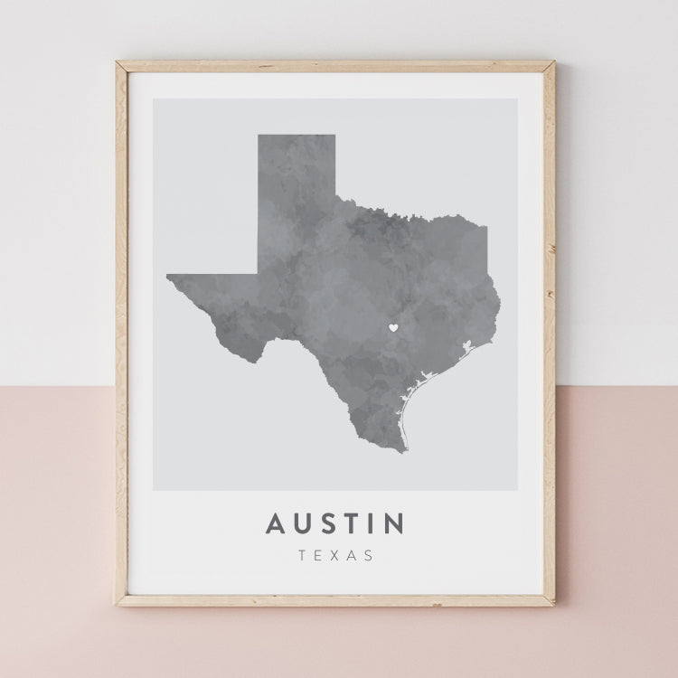 Austin, Texas Map | Backstory Map Co.
