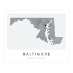 Load image into Gallery viewer, Baltimore, Maryland Map | Backstory Map Co.
