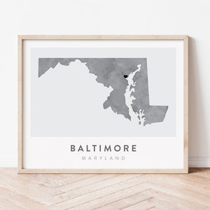 Baltimore, Maryland Map | Backstory Map Co.