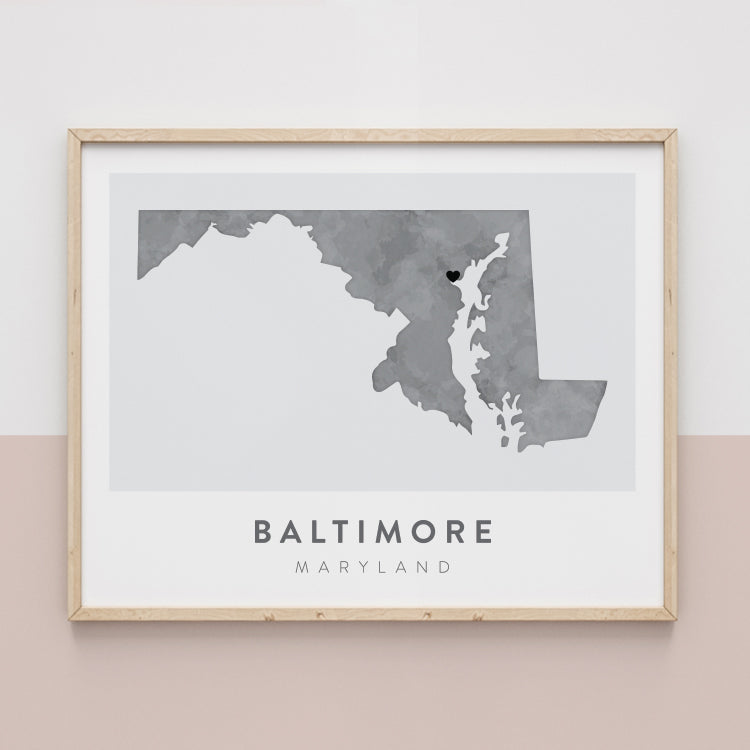 Baltimore, Maryland Map | Backstory Map Co.