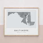 Load image into Gallery viewer, Baltimore, Maryland Map | Backstory Map Co.
