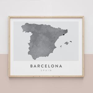 Barcelona, Spain Map | Backstory Map Co.