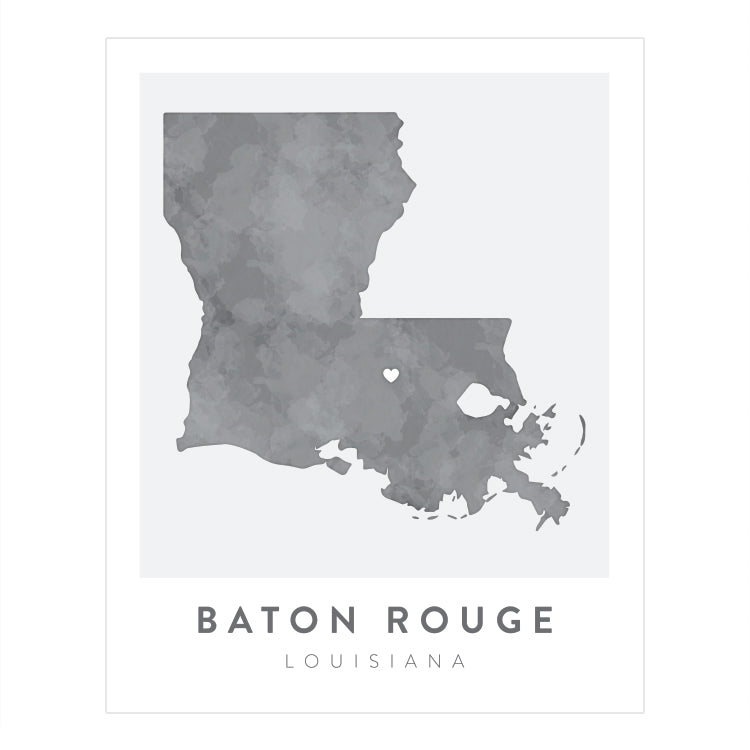 Baton Rouge, Louisiana Map | Backstory Map Co.