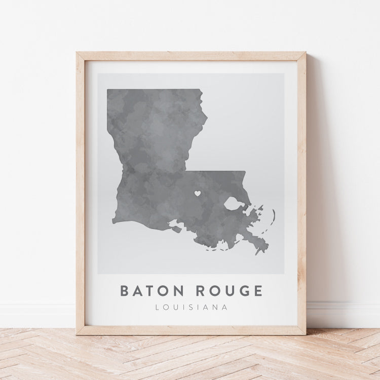 Baton Rouge, Louisiana Map | Backstory Map Co.