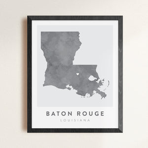 Baton Rouge, Louisiana Map | Backstory Map Co.