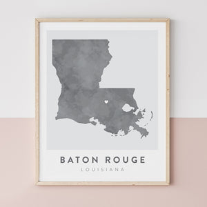Baton Rouge, Louisiana Map | Backstory Map Co.