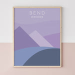 Load image into Gallery viewer, Bend Oregon Minimalist Poster | Backstory Map Co.
