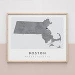 Load image into Gallery viewer, Boston, Massachusetts Map Poster
