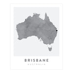 Load image into Gallery viewer, Brisbane, Australia Map | Backstory Map Co.
