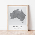 Load image into Gallery viewer, Brisbane, Australia Map | Backstory Map Co.
