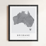 Load image into Gallery viewer, Brisbane, Australia Map | Backstory Map Co.
