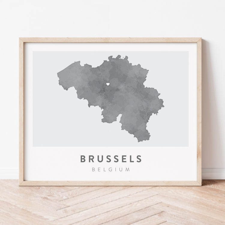 Brussels, Belgium Map | Backstory Map Co.