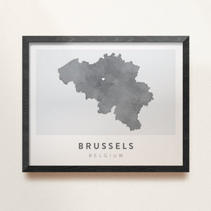 Brussels, Belgium Map | Backstory Map Co.