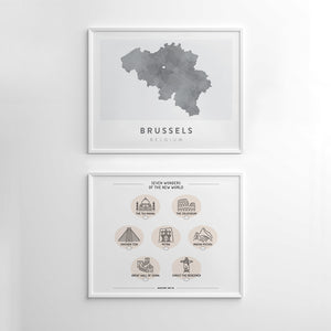 brussels belgium wall art