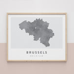Load image into Gallery viewer, Brussels, Belgium Map | Backstory Map Co.
