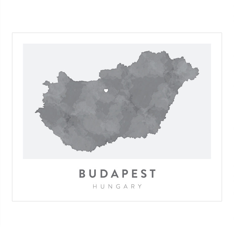 Budapest, Hungary Map | Backstory Map Co.