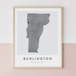 Load image into Gallery viewer, Burlington, Vermont Map | Backstory Map Co.

