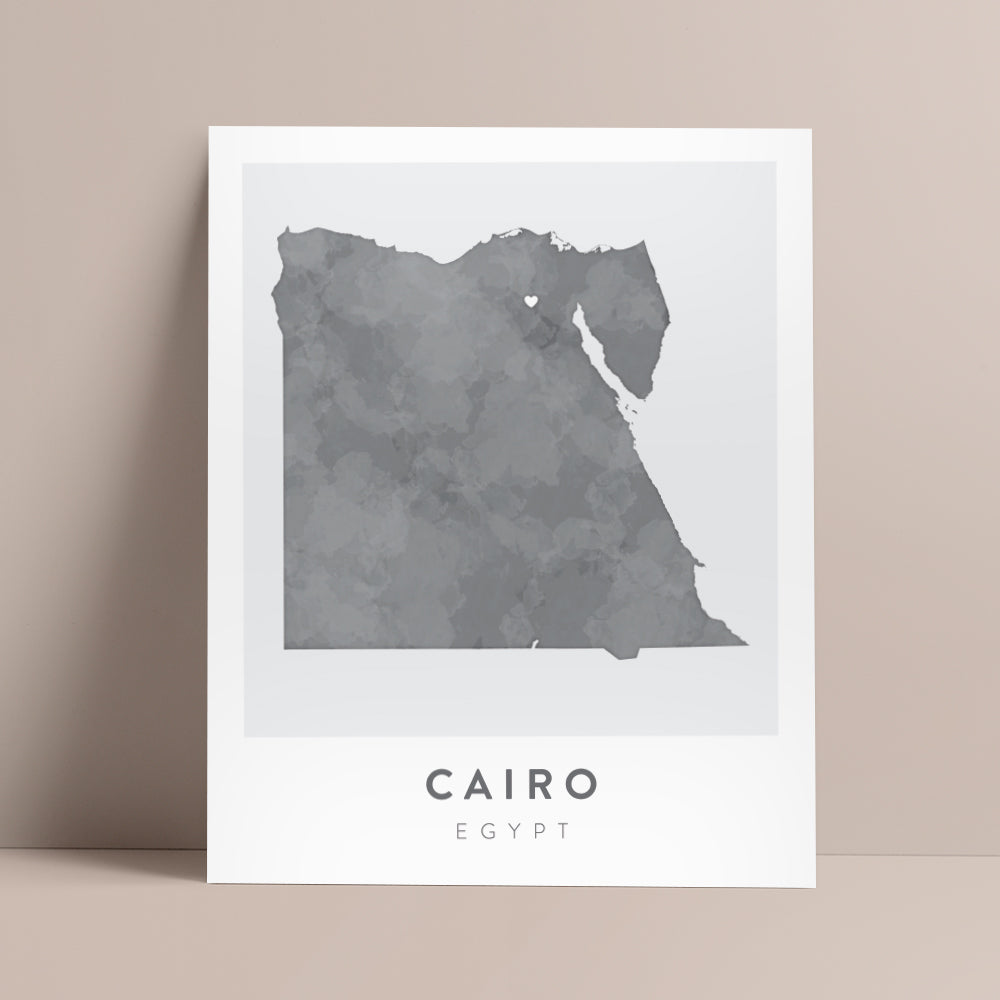 cairo egypt map wall art