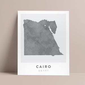 cairo egypt map wall art