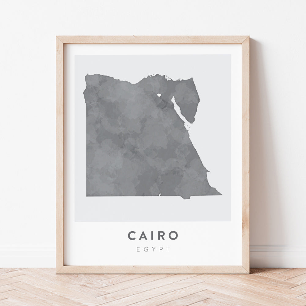 cairo egypt map poster