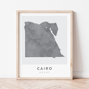 cairo egypt map poster
