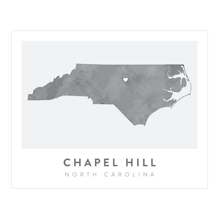 Chapel Hill, North Carolina Map | Backstory Map Co.