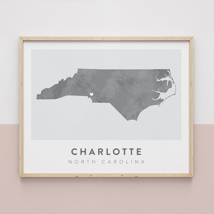 Charlotte, North Carolina Map | Backstory Map Co.